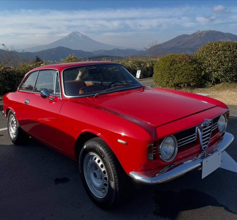 ちとせ105 Alfa-romeo Giuliaと富士山